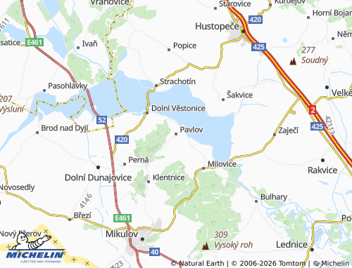 Mappa MICHELIN Pavlov - ViaMichelin