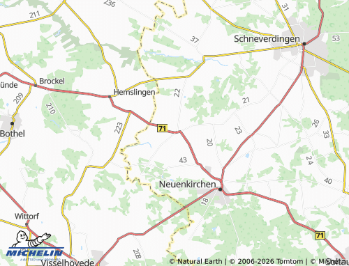 MICHELIN Tewel map - ViaMichelin