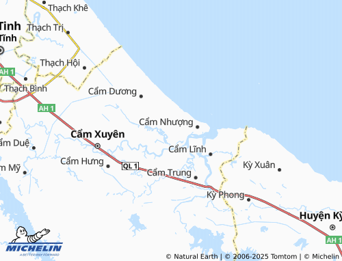 MICHELIN Thiên Cầm map - ViaMichelin