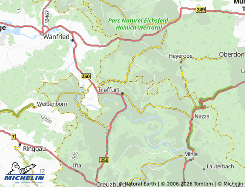 Mappa MICHELIN Treffurt - ViaMichelin