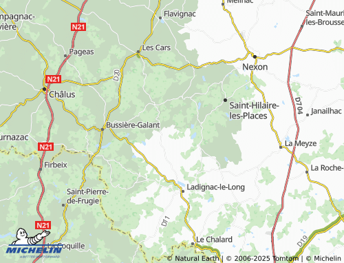 MICHELIN Puy-Merle map - ViaMichelin