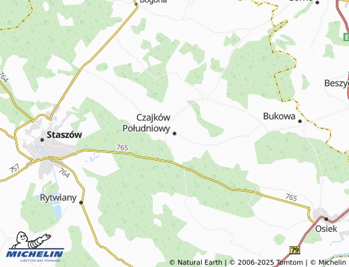 Carte MICHELIN Czajków Południowy - ViaMichelin