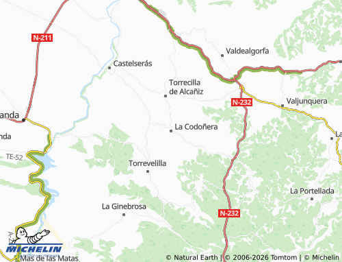 Kaart MICHELIN La Codoñera - ViaMichelin