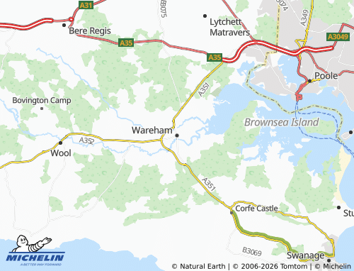 Mappa MICHELIN Wareham - ViaMichelin