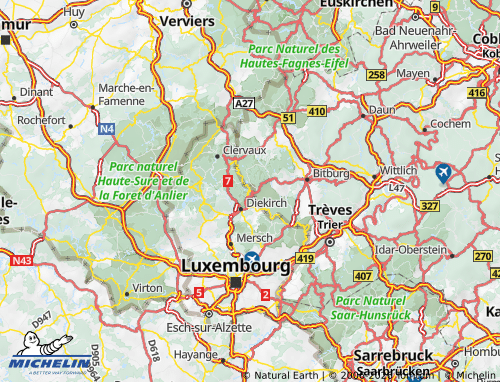 Mappa MICHELIN Vianden - ViaMichelin
