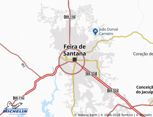 Carte MICHELIN Ponto Central - ViaMichelin