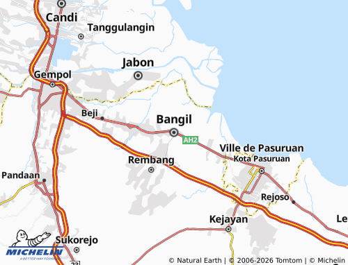 MICHELIN Bangil map - ViaMichelin