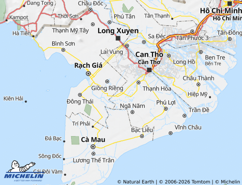 MICHELIN-Landkarte Hau Giang - ViaMichelin