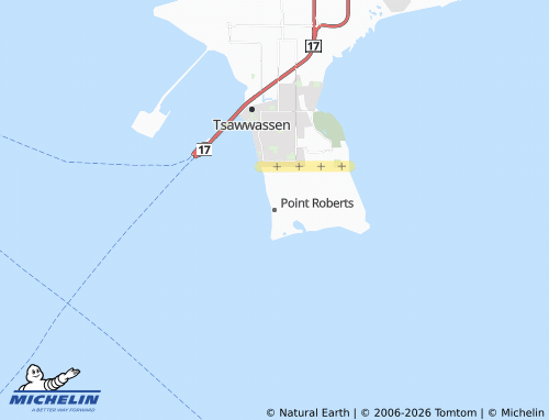 Kaart MICHELIN Point Roberts - ViaMichelin