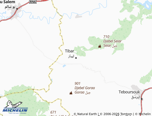 MICHELIN Teebar map - ViaMichelin