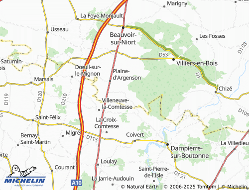 Mapa MICHELIN Boisserolles - ViaMichelin