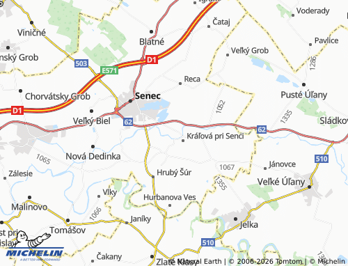 MICHELIN Krmeš map - ViaMichelin