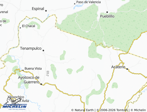 Mappa MICHELIN Tenexapa de Allende - ViaMichelin