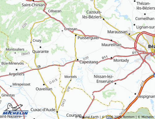Mappa MICHELIN Capestang - ViaMichelin
