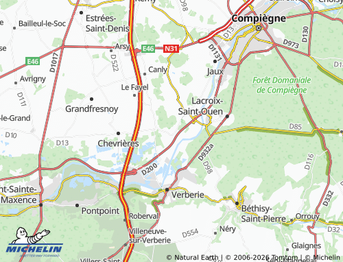 Mappa MICHELIN Rivecourt - ViaMichelin