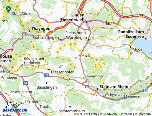 Mapa MICHELIN Ramsen - ViaMichelin