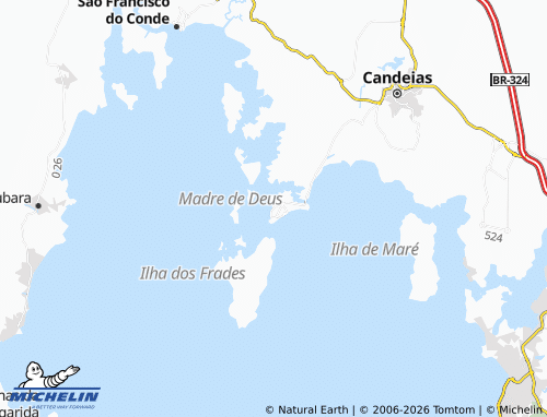 Carte MICHELIN Madre de Deus - ViaMichelin
