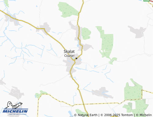MICHELIN Skalat map - ViaMichelin