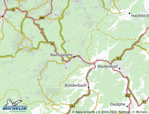 MICHELIN Bad Laasphe map - ViaMichelin