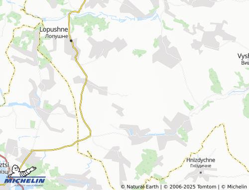 MICHELIN-Landkarte Mala Horianka - ViaMichelin