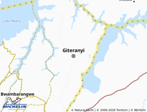 Mappa MICHELIN Giteranyi - ViaMichelin