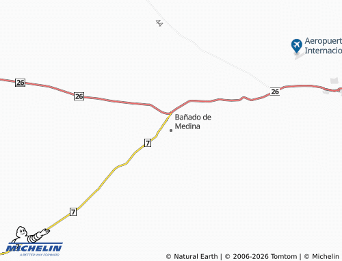 Carte MICHELIN Bañado de Medina - ViaMichelin