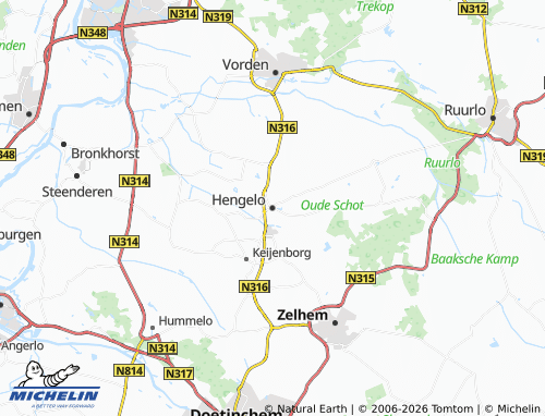 Carte MICHELIN Hengelo - ViaMichelin