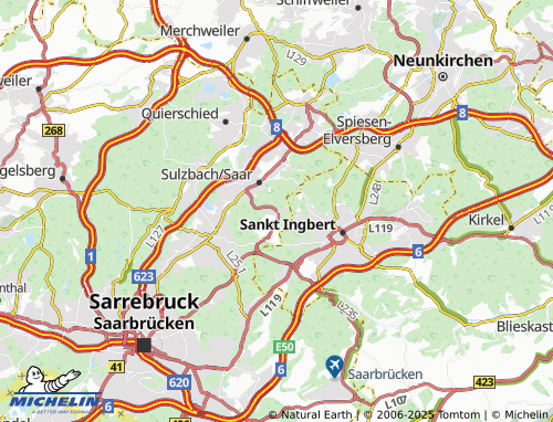 MICHELIN Neuweiler map - ViaMichelin