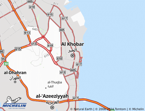 MICHELIN Al Khobar map - ViaMichelin