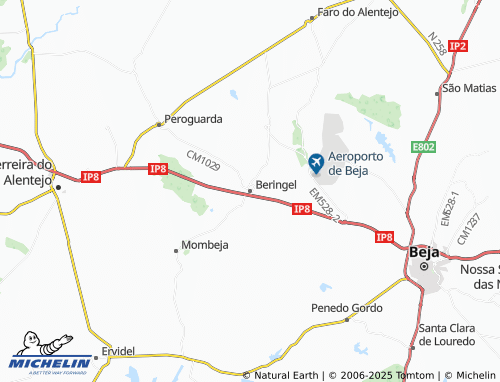 MICHELIN Beringel map - ViaMichelin