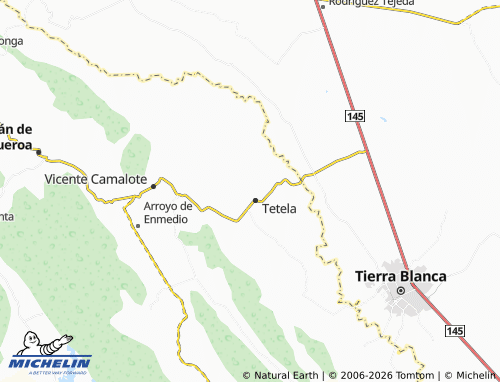 MICHELIN Comitancillo Libre map - ViaMichelin