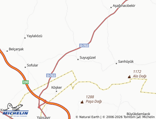 Mappa MICHELIN Suyugüzel - ViaMichelin