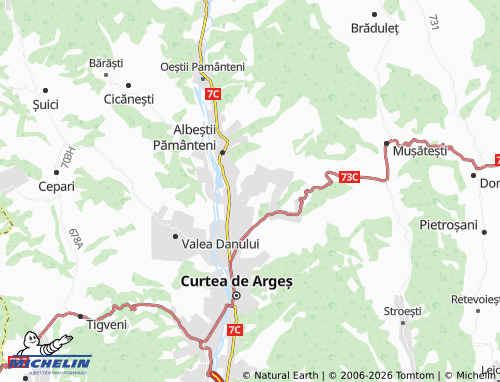 Mappa MICHELIN Mustățești - ViaMichelin
