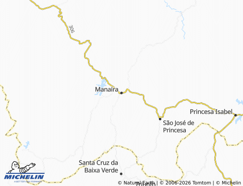 Carte MICHELIN Manaíra - ViaMichelin
