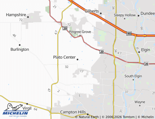 Mappa MICHELIN Plato Center - ViaMichelin