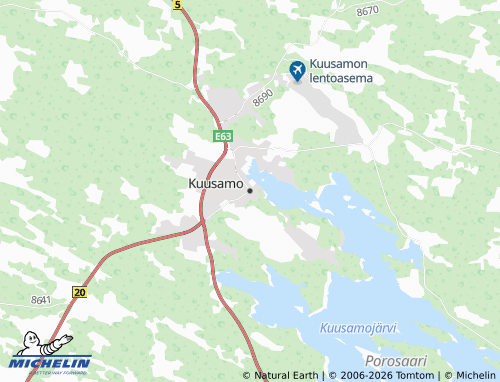 Carte MICHELIN Kuusamo - ViaMichelin