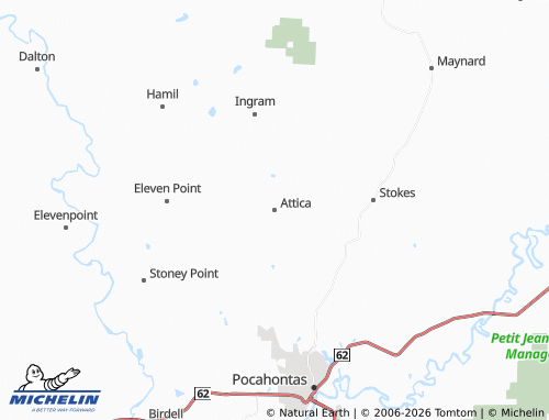 Kaart MICHELIN Attica - ViaMichelin