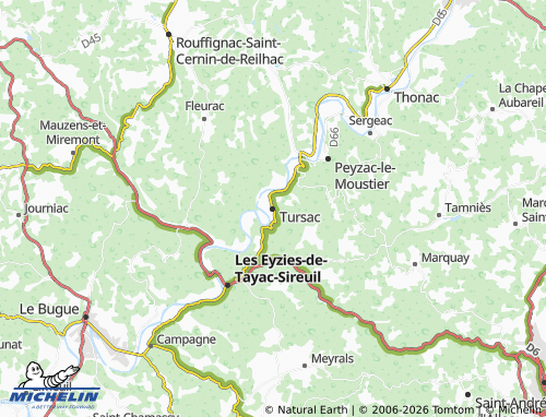 Carte MICHELIN Tursac - ViaMichelin