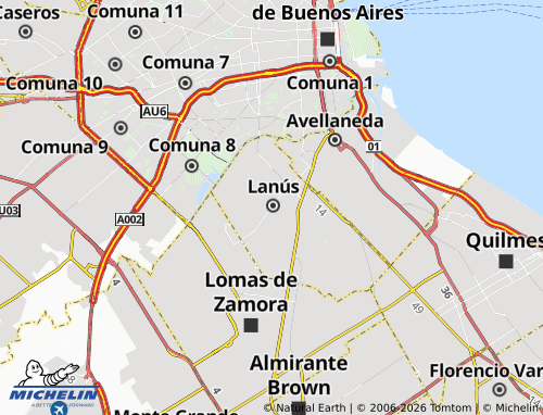 MICHELIN Lanús Oeste map - ViaMichelin