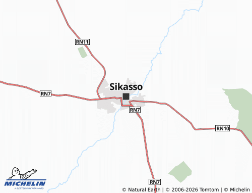 Kaart MICHELIN Sikasso - ViaMichelin