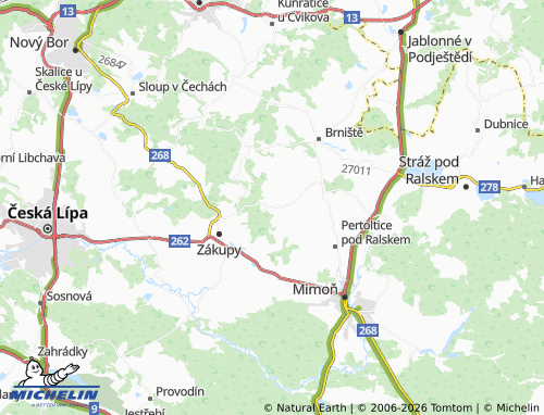 Mappa MICHELIN Kamenice - ViaMichelin