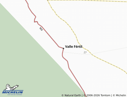 MICHELIN Valle Fértil map - ViaMichelin