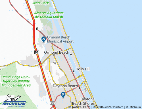 Mappa MICHELIN Ormond Beach - ViaMichelin