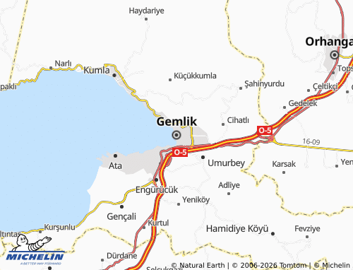 Mappa MICHELIN Gemlik - ViaMichelin