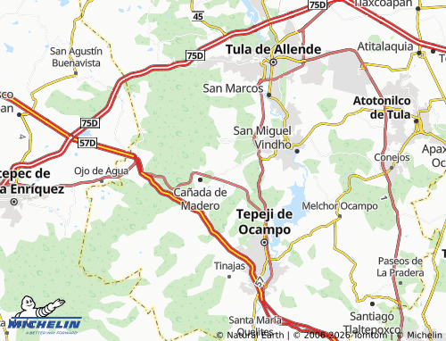 Mapa MICHELIN Santa María Magdalena - ViaMichelin