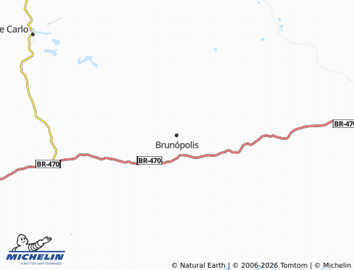 MICHELIN Brunópolis map - ViaMichelin