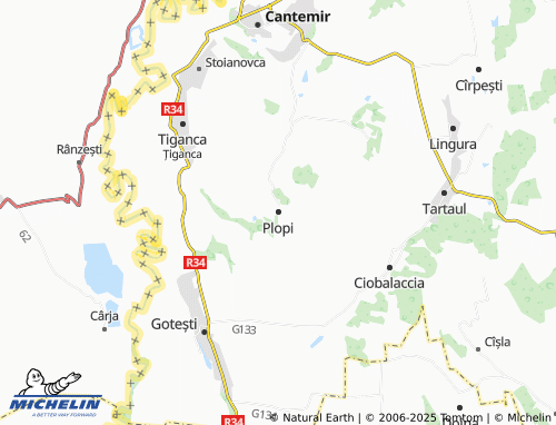 MICHELIN Plopi map - ViaMichelin
