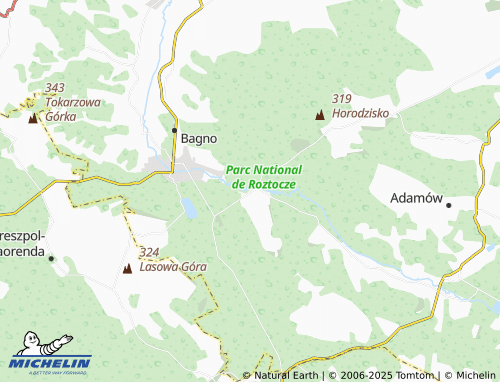 MICHELIN Obrocz map - ViaMichelin