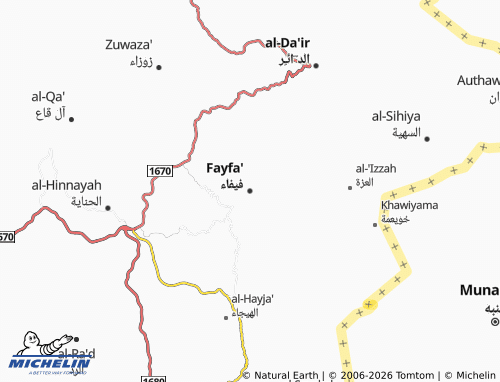 Carte MICHELIN Fayfa' - ViaMichelin