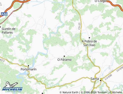 Carte MICHELIN O Piñeiro da Igrexa - ViaMichelin